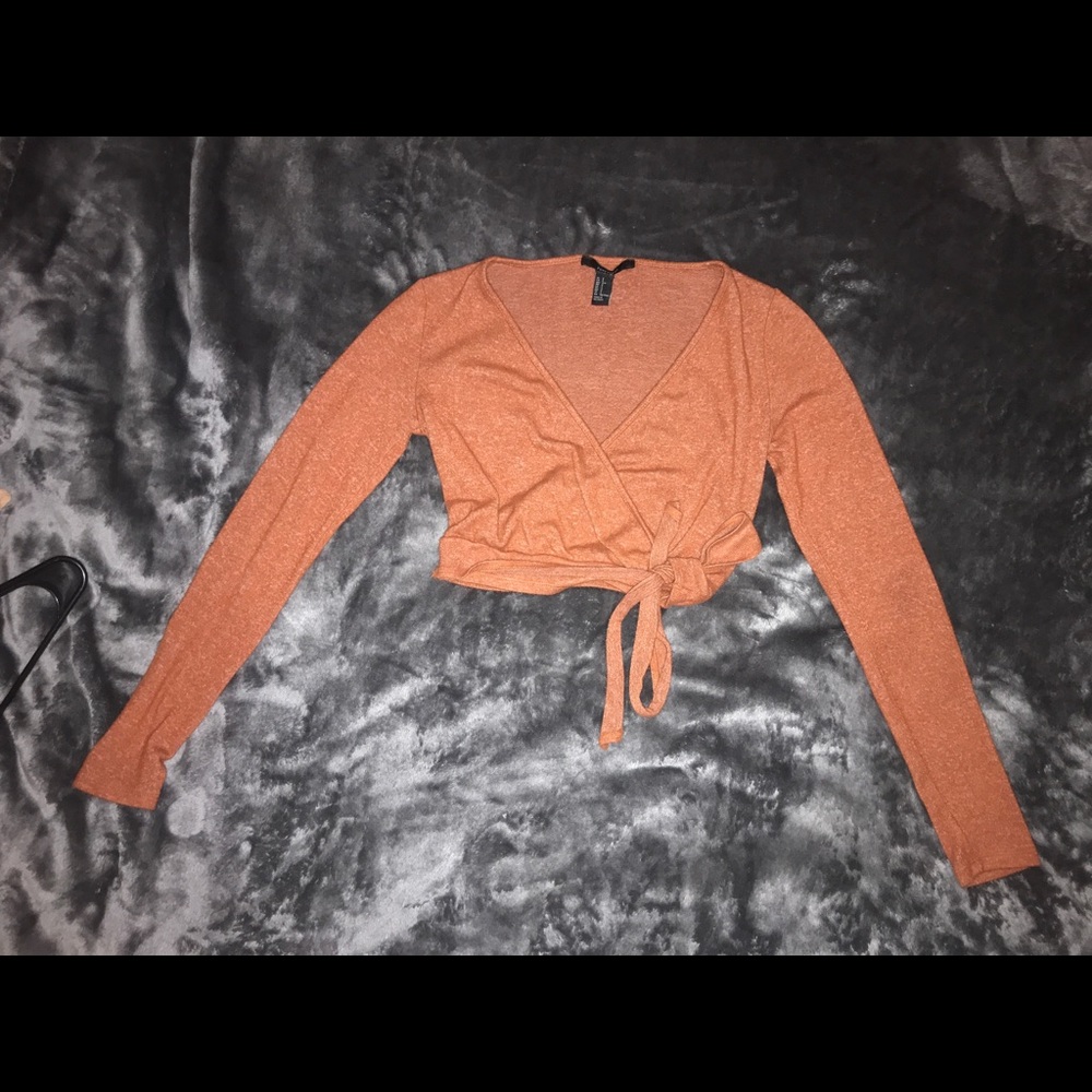 Dark orange/brown tie long sleeve